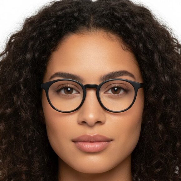 Dior Womens Round/Oval Black Black Transparent Fashion Designer Eyewear